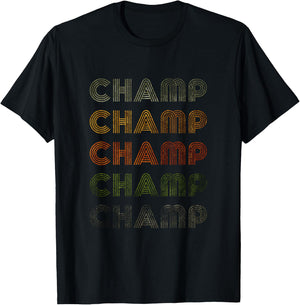 Love Heart Champ Grunge Vintage Style Black Champ T-Shirt - T-Shirt | Black
