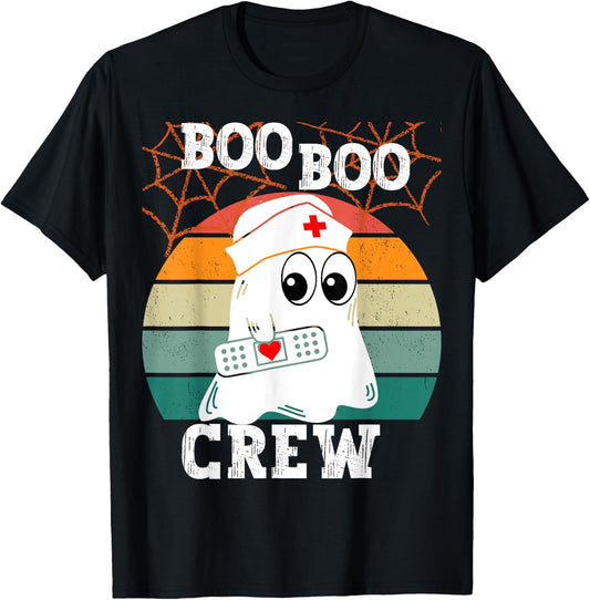 Boo Boo Crew Nurse T-Shirt - T-Shirt | Black