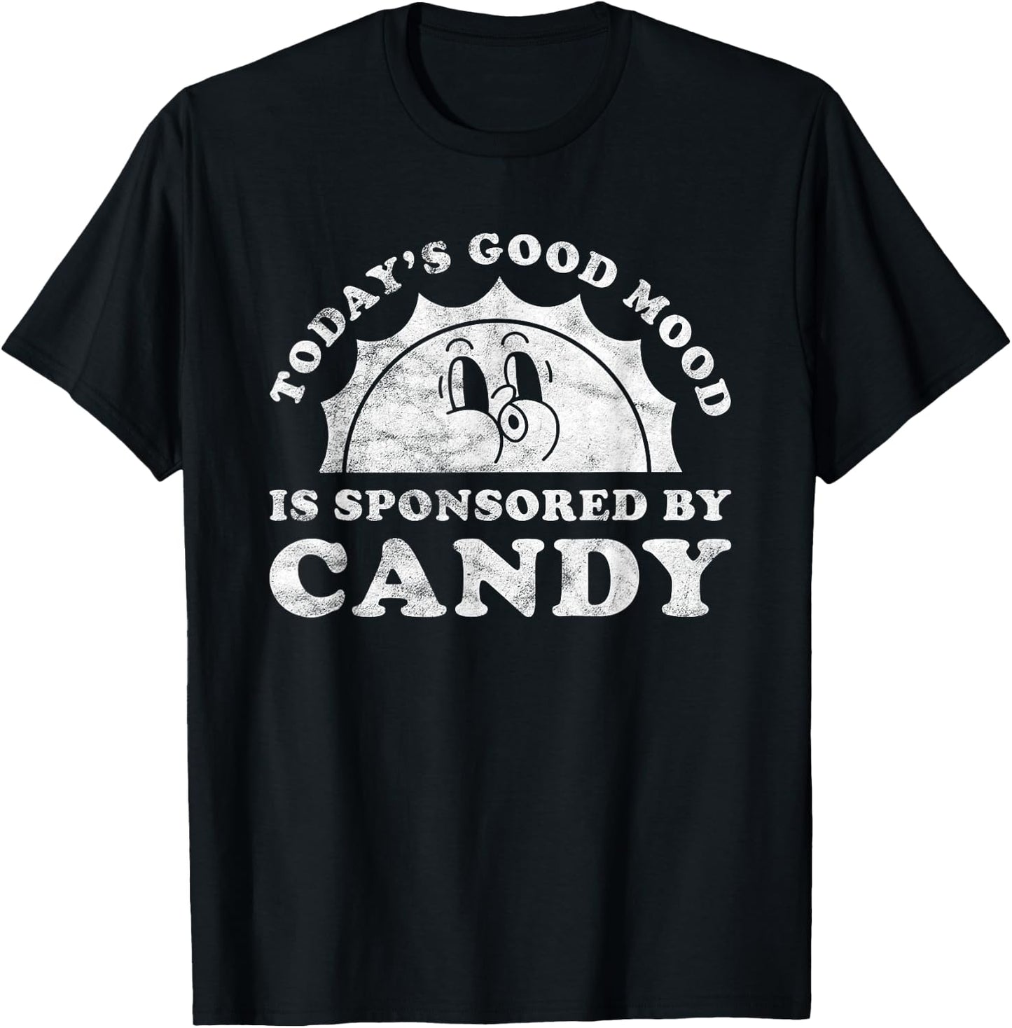 Good Mood Candy Apparel Co Funny Cute Retro Vintage Candy or Candies T-Shirt - T-Shirt | Black
