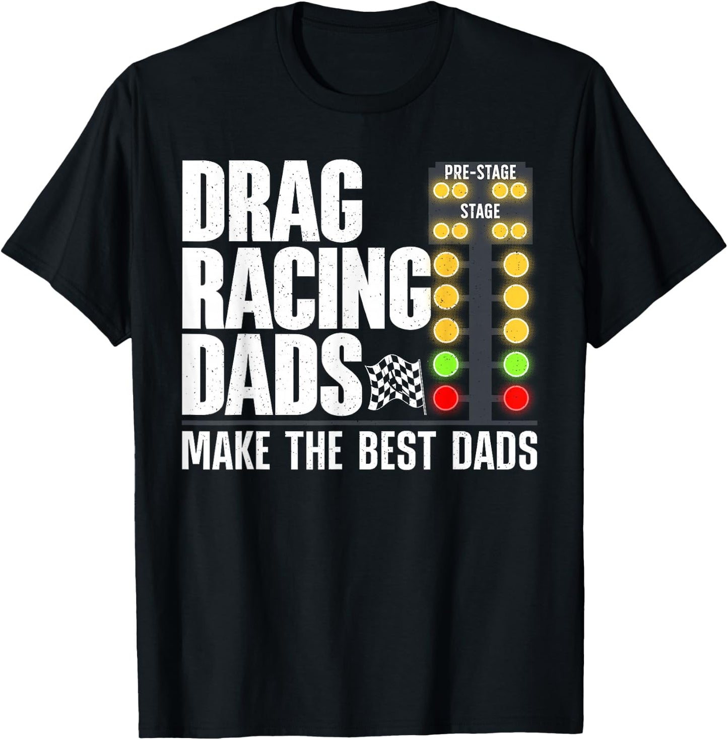 Cool Drag Racing Art Dad Drag Racer Race Car Racing T-Shirt - T-Shirt | Black