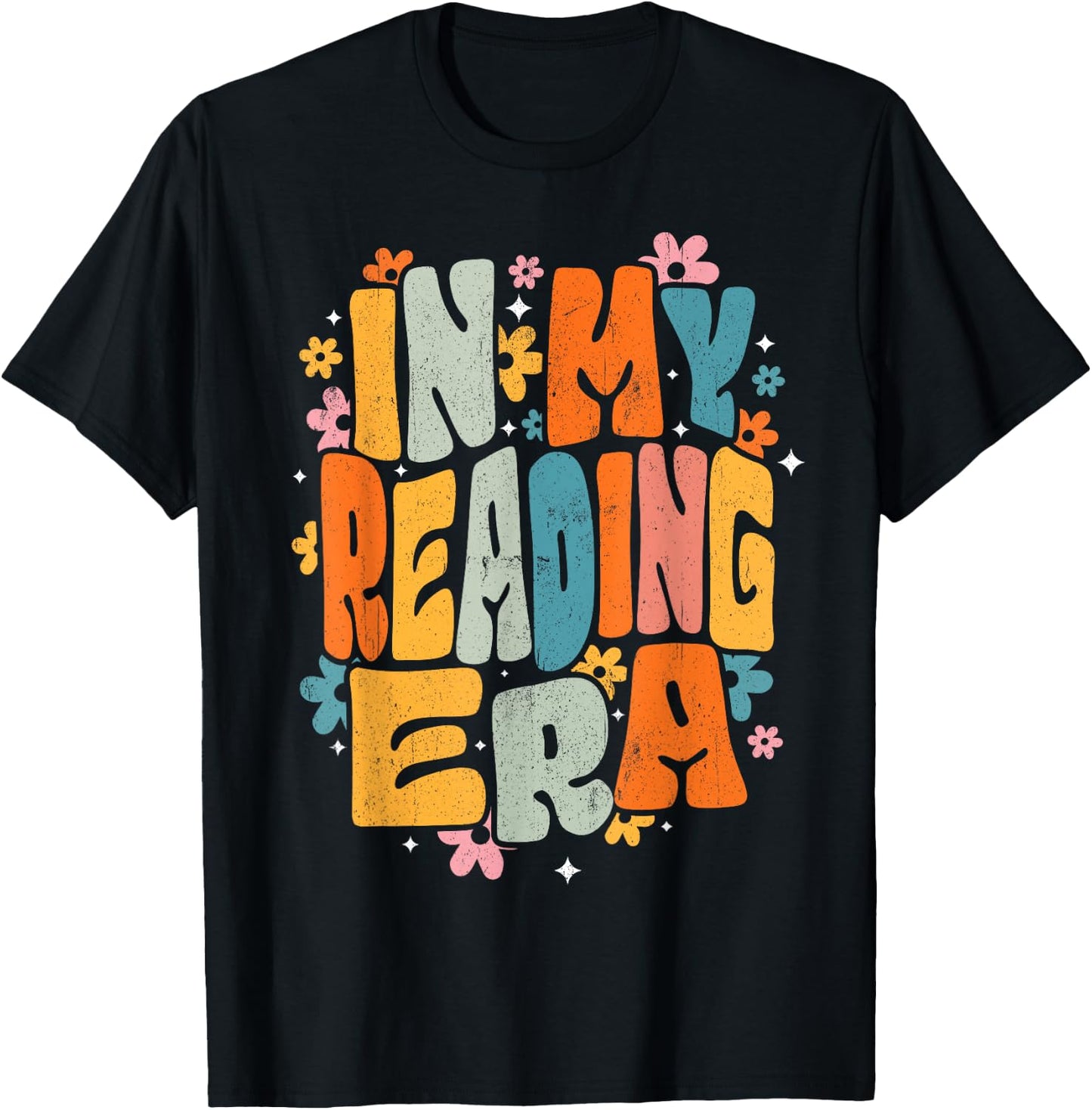 InGENIUS Reading Enthusiast Shirts & Gifts Groovy Reader Librarian Teacher Book Lover T-Shirt - T-Shirt | Black