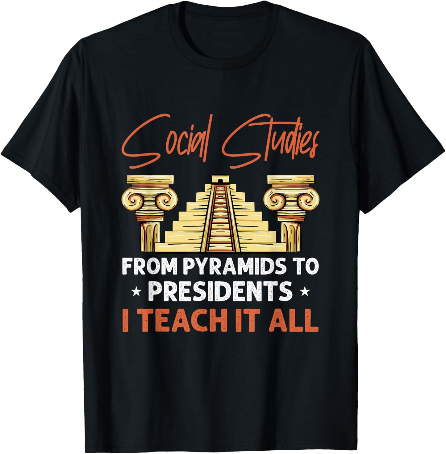 Social Studies Teacher World History Teacher T-Shirt - T-Shirt | Black