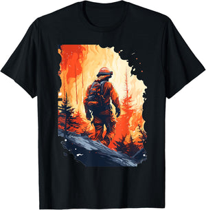 Funny Firefighting Shirts Firefighter & Fireman T-Shirt - T-Shirt | Black