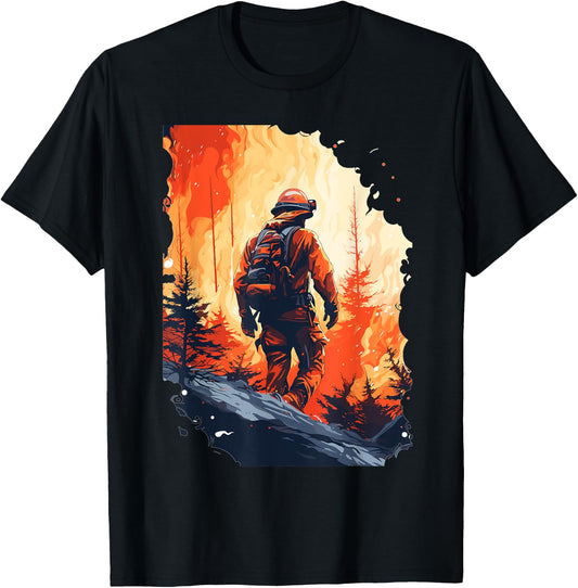Funny Firefighting Shirts Firefighter & Fireman T-Shirt - T-Shirt | Black