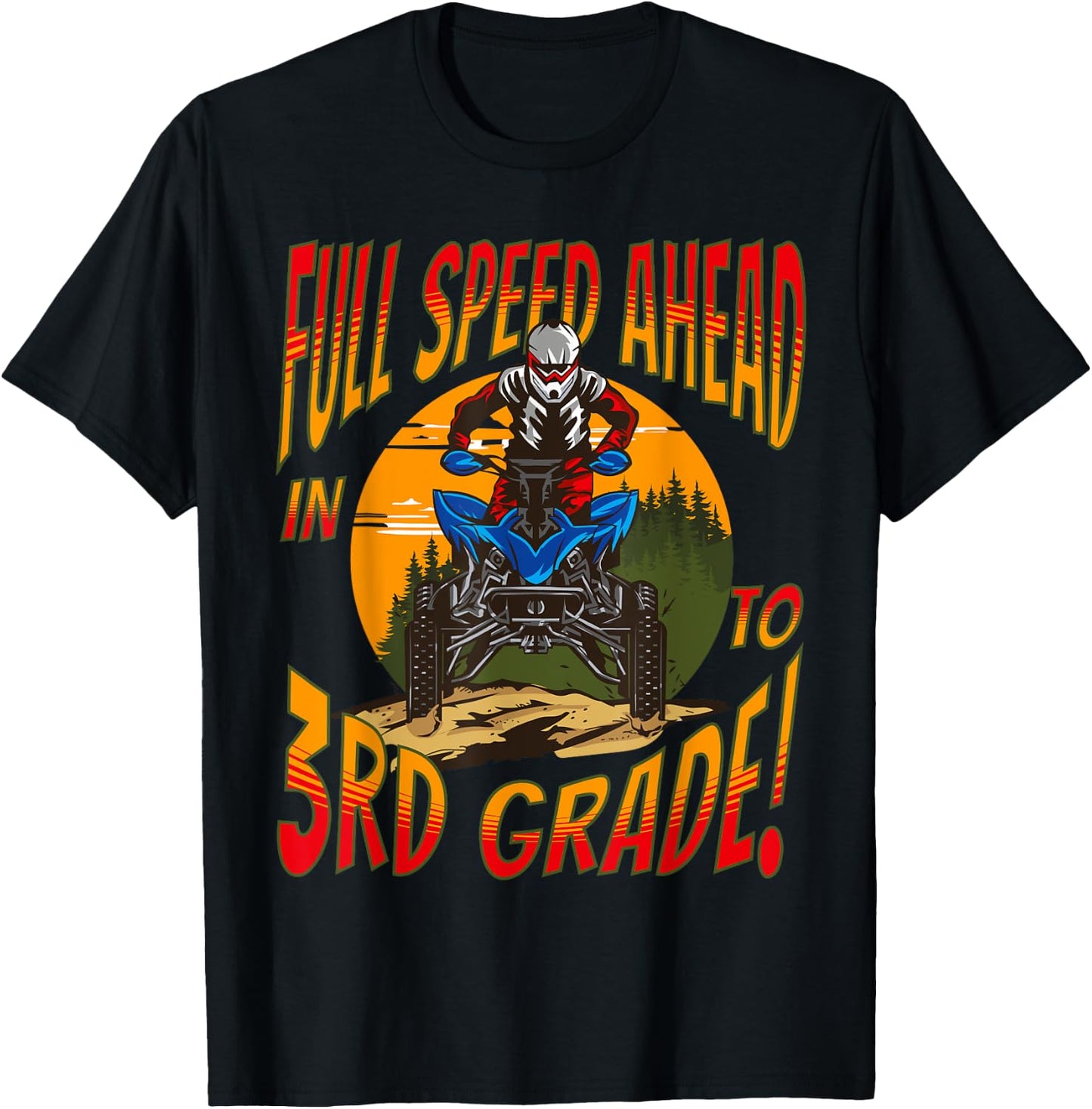 Back To School 2024 Boys Quad Happy First Day Of 3rd Grade T-Shirt - T-Shirt | Black
