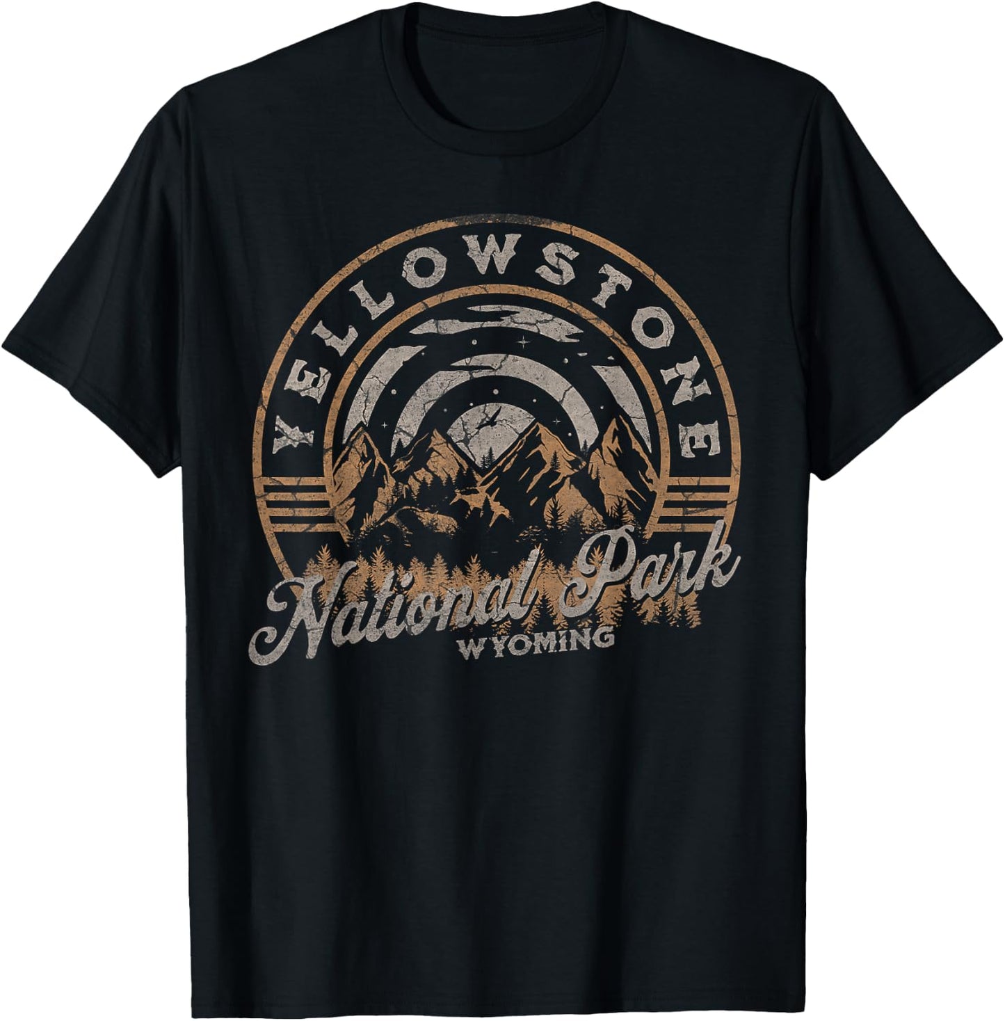 Yellowstone National Park T-Shirt - T-Shirt | Black