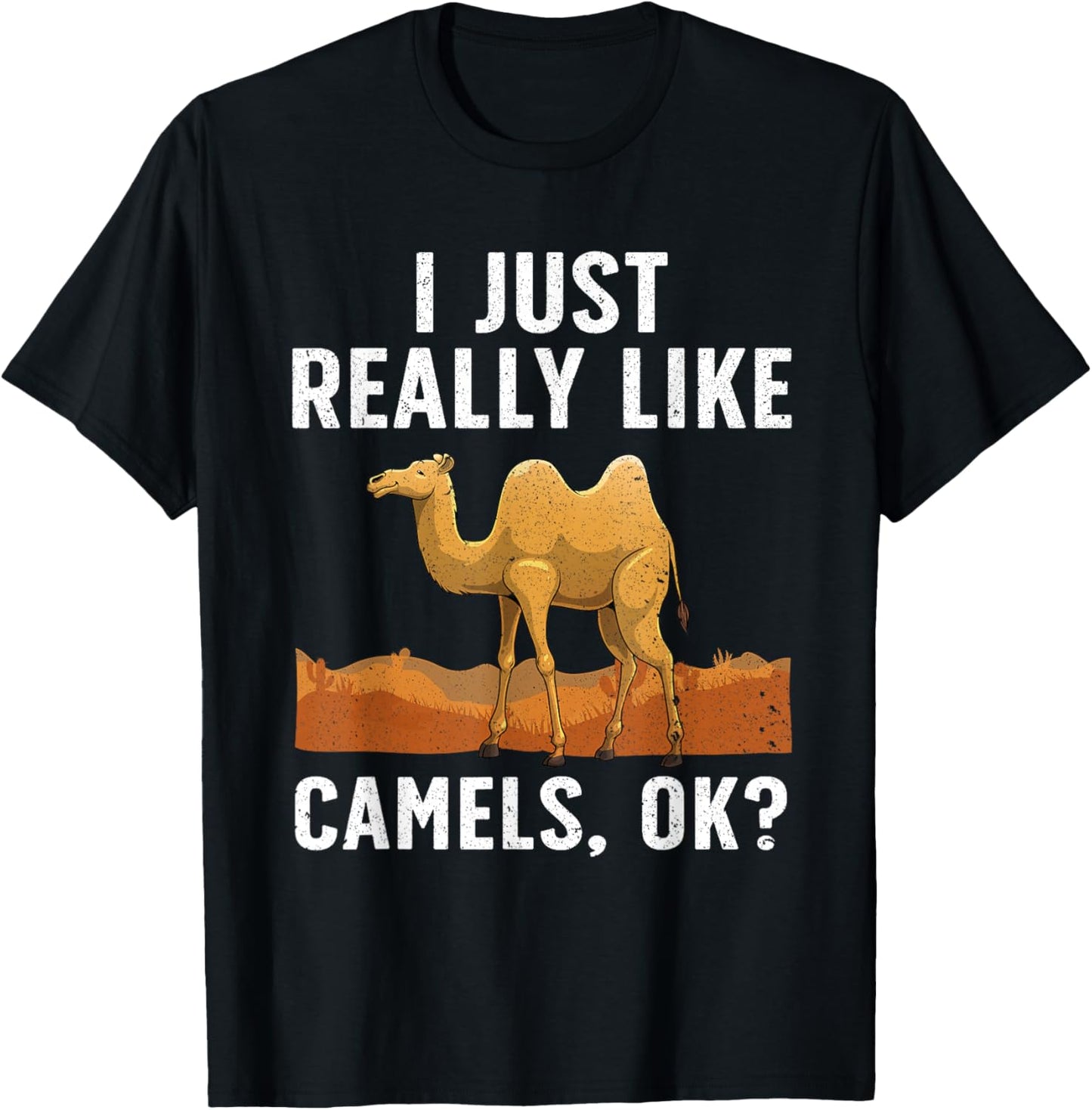 Cool Camel Women Dromedary Camels Animal Lovers T-Shirt - T-Shirt | Black