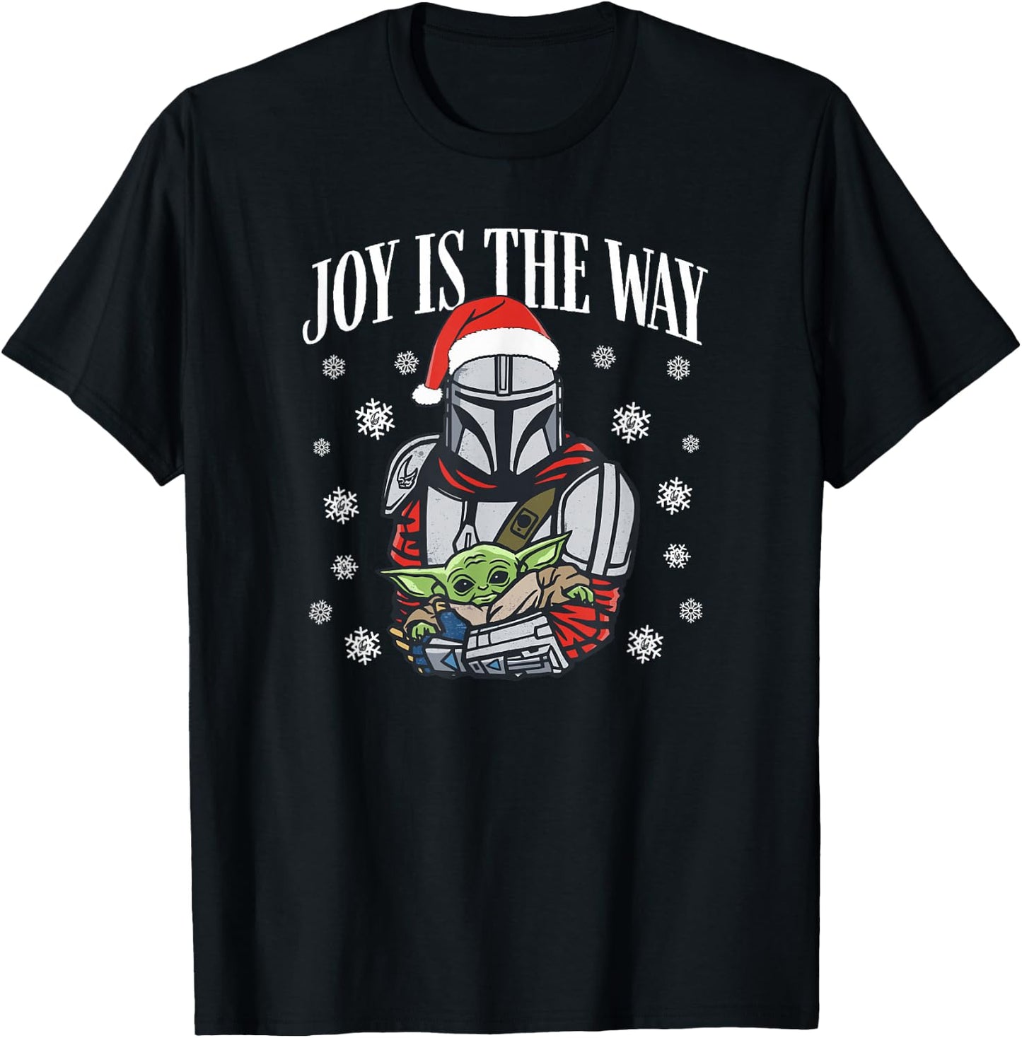 Star Wars: The Mandalorian Christmas Joy Is The Way T-Shirt - T-Shirt | Black