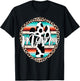 Western Mom Serape cow Cactus Leopard Cowgirl Rodeo Mama T-Shirt - T-Shirt | Black