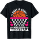Women Basketball Player Just A Girl Who Loves Basketball T-Shirt - T-Shirt | Black