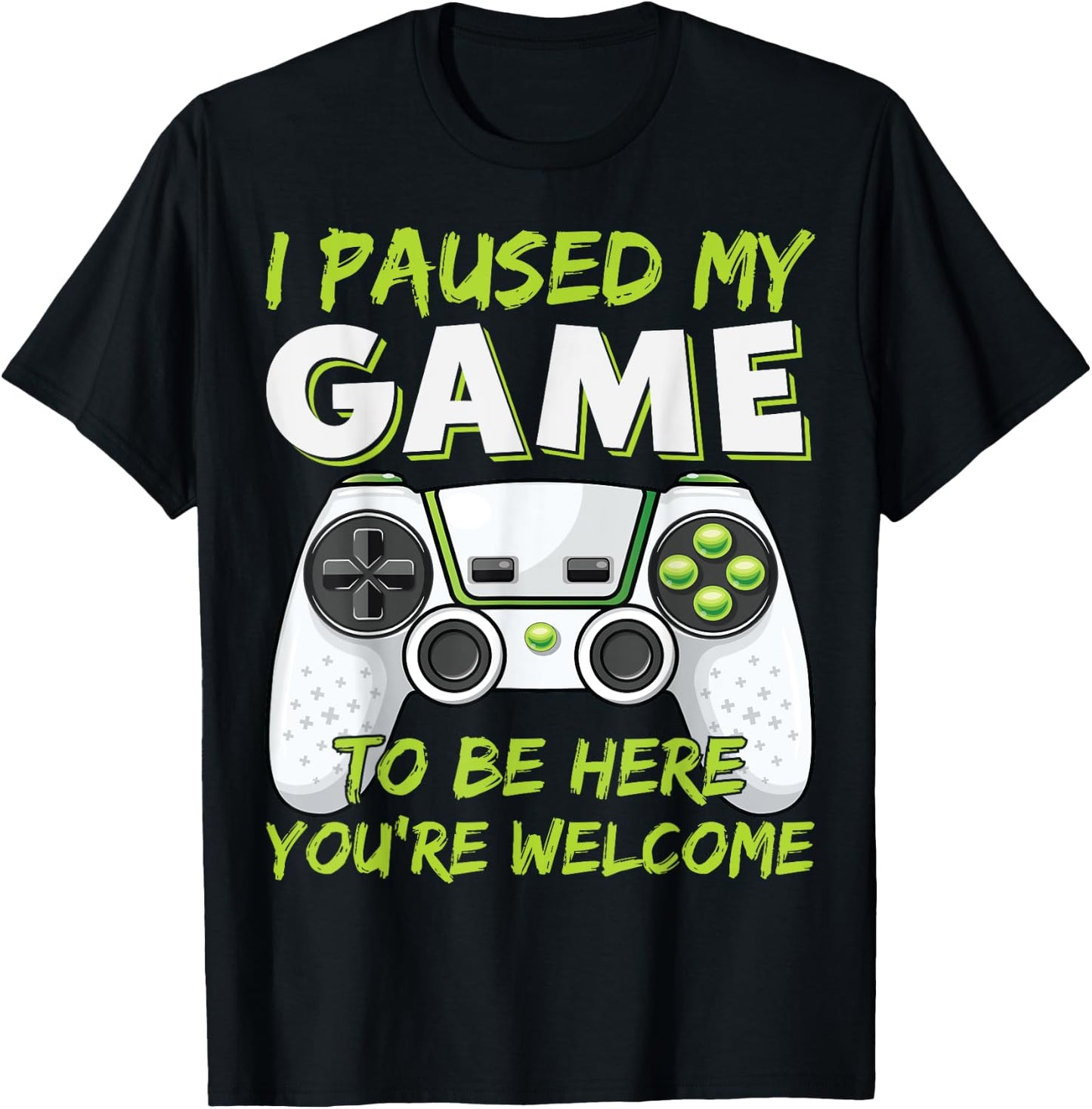 Funny Gaming Boys Girls Men Gamer Video Game T-Shirt - T-Shirt | Black