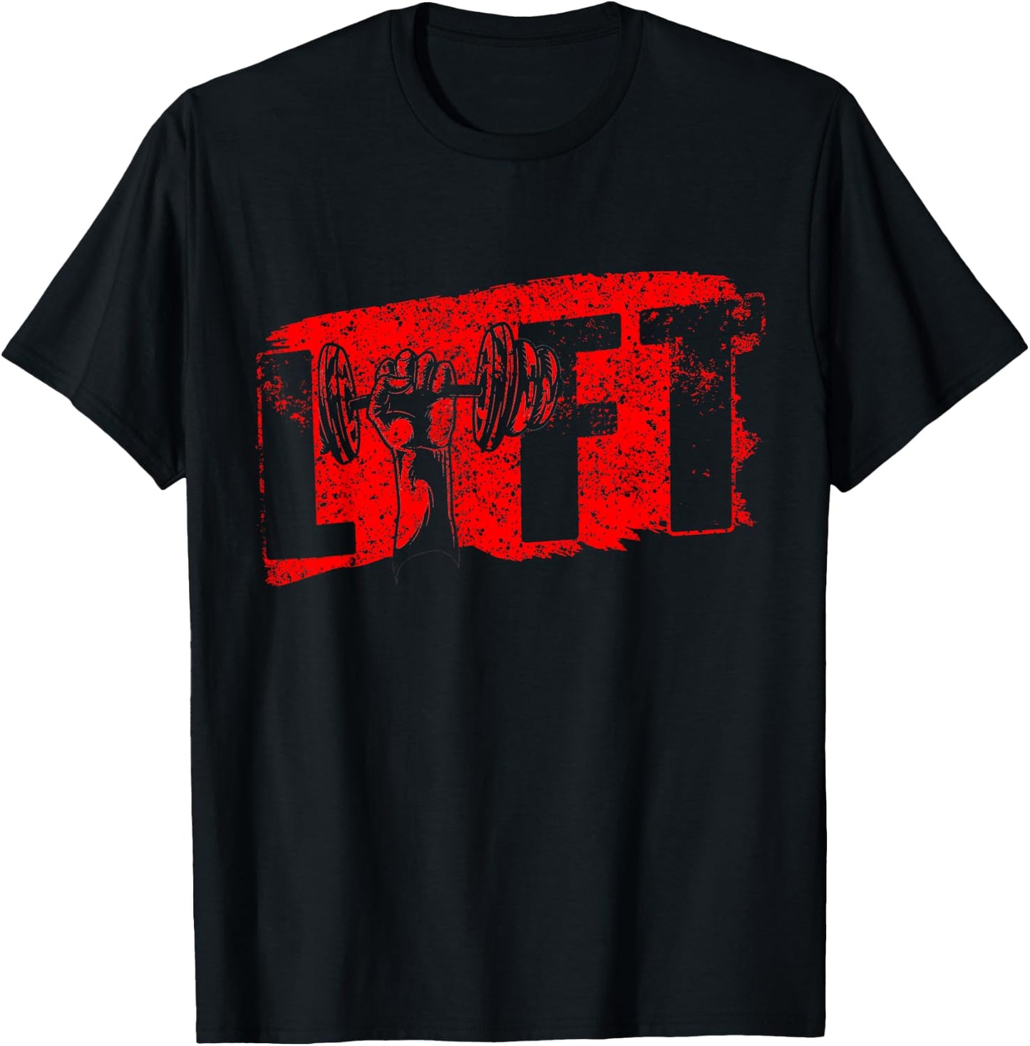 Lift Gym Lifting Workout Weightlifting T-Shirt - T-Shirt | Black