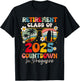 Groovy Retirement Class Of 2025 Countdown In Progress T-Shirt - T-Shirt | Black
