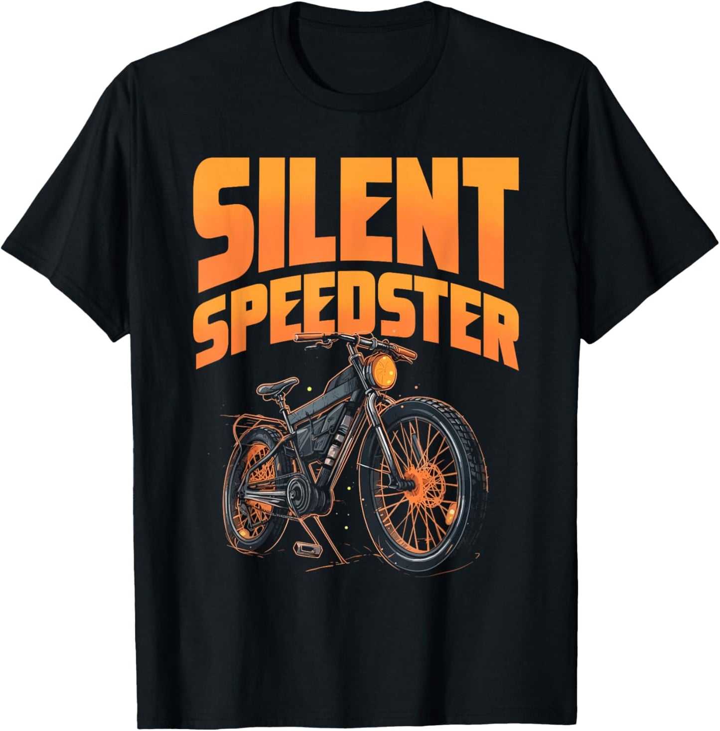 Silent Speedstar Electric Pedelec E-Bike Cycling T-Shirt - T-Shirt | Black