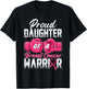 Proud Daughter Of A Breast Cancer Warrior Cancer Survivor T-Shirt - T-Shirt | Black
