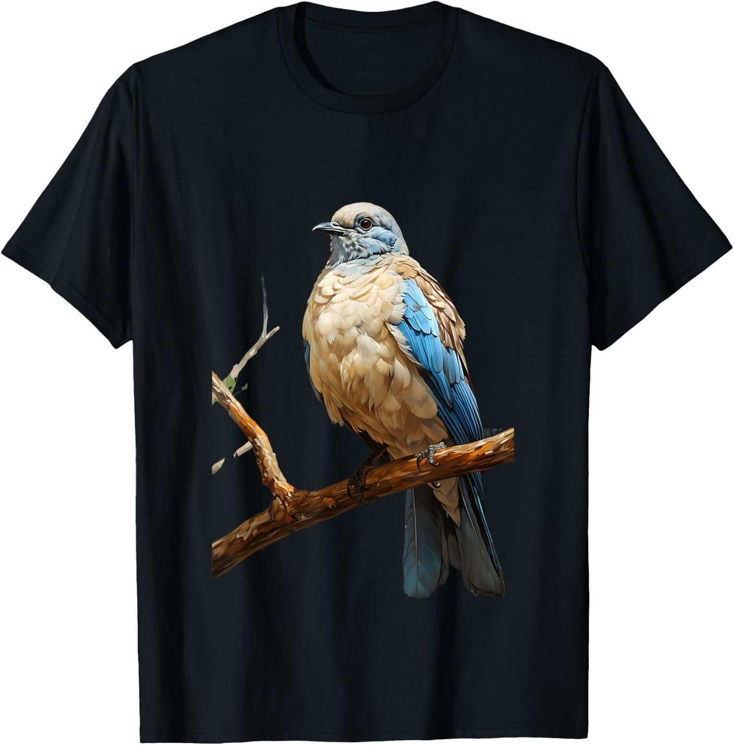Gift Turtle Dove Nature Volatile Trees T-Shirt - T-Shirt | Black