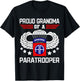 Proud Grandma Airborne Veteran Paratrooper USA Veterans T-Shirt - T-Shirt | Black