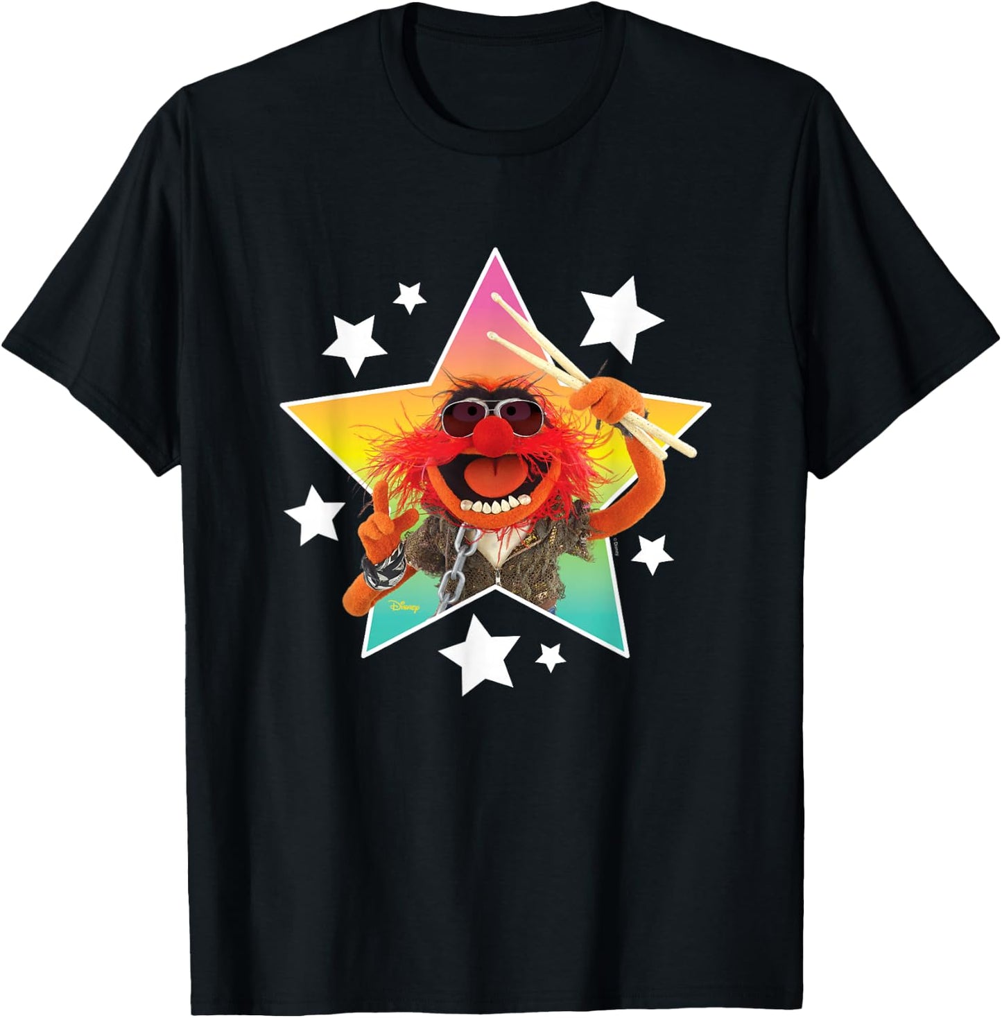 The Muppets - Animal & Stars T-Shirt - T-Shirt | Black