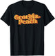 Vintage Georgia Peach Funny Cute Retro 70's Summer Women's T-Shirt - T-Shirt | Black