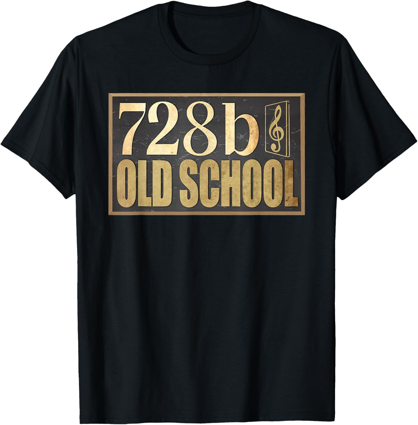728b Old School Music Song Church Christ T-Shirt - T-Shirt | Black