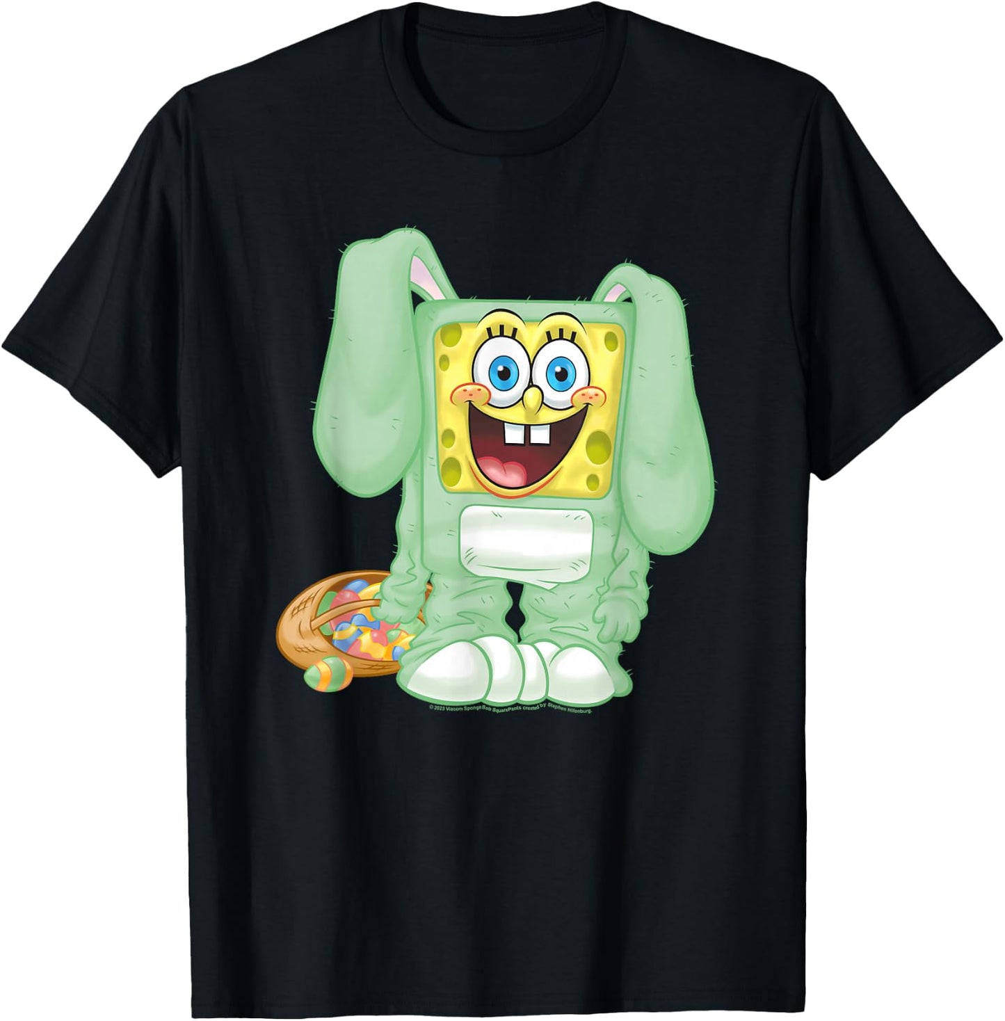 SpongeBob SquarePants Easter Bunny Suit T-Shirt - T-Shirt | Black