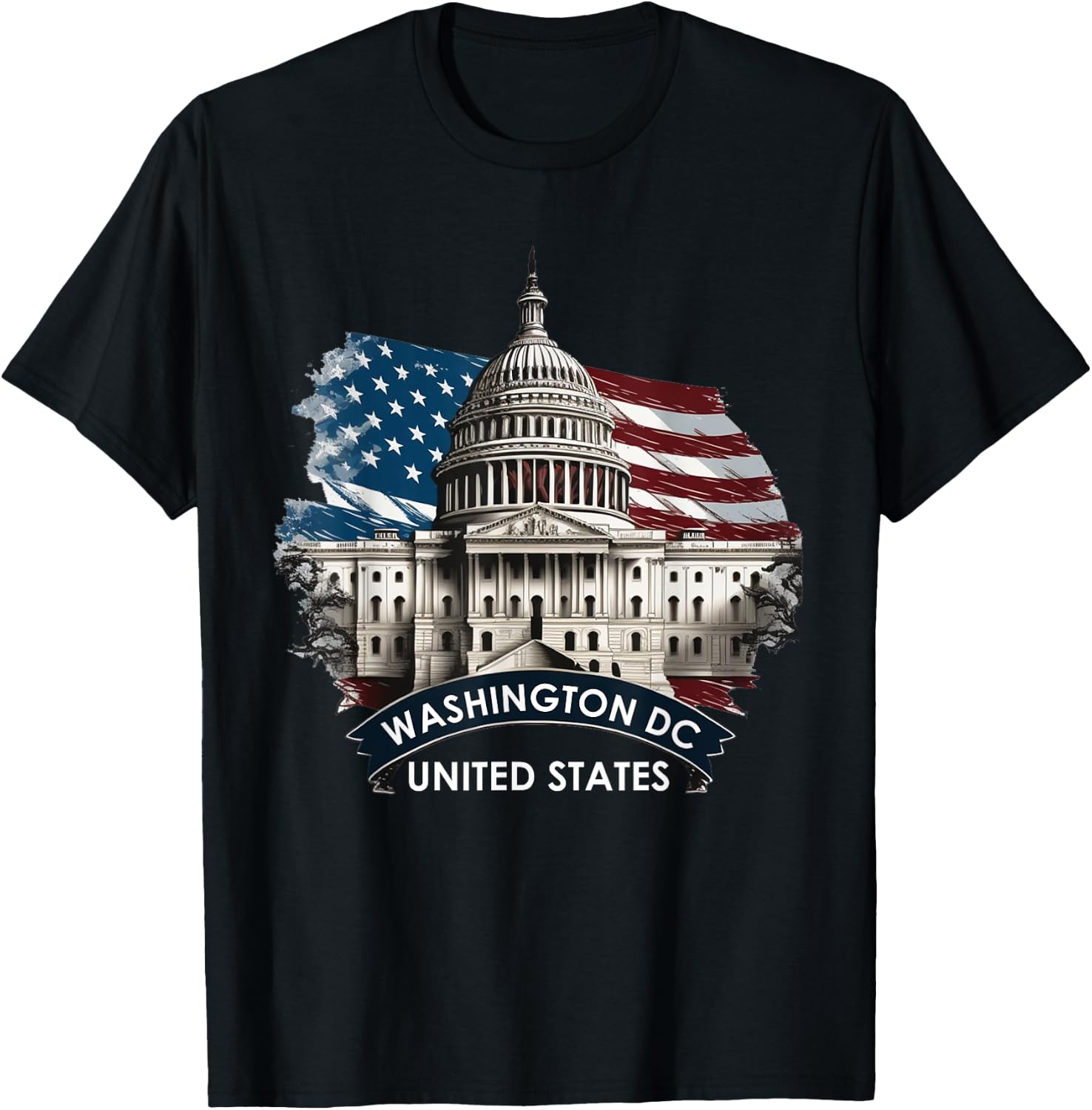 Washington DC Capitol Hill USA Souvenirs Gifts Men Women Kid T-Shirt - T-Shirt | Black
