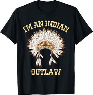 Vintage Indian Outlaw Classic shirt T-Shirt - T-Shirt | Black
