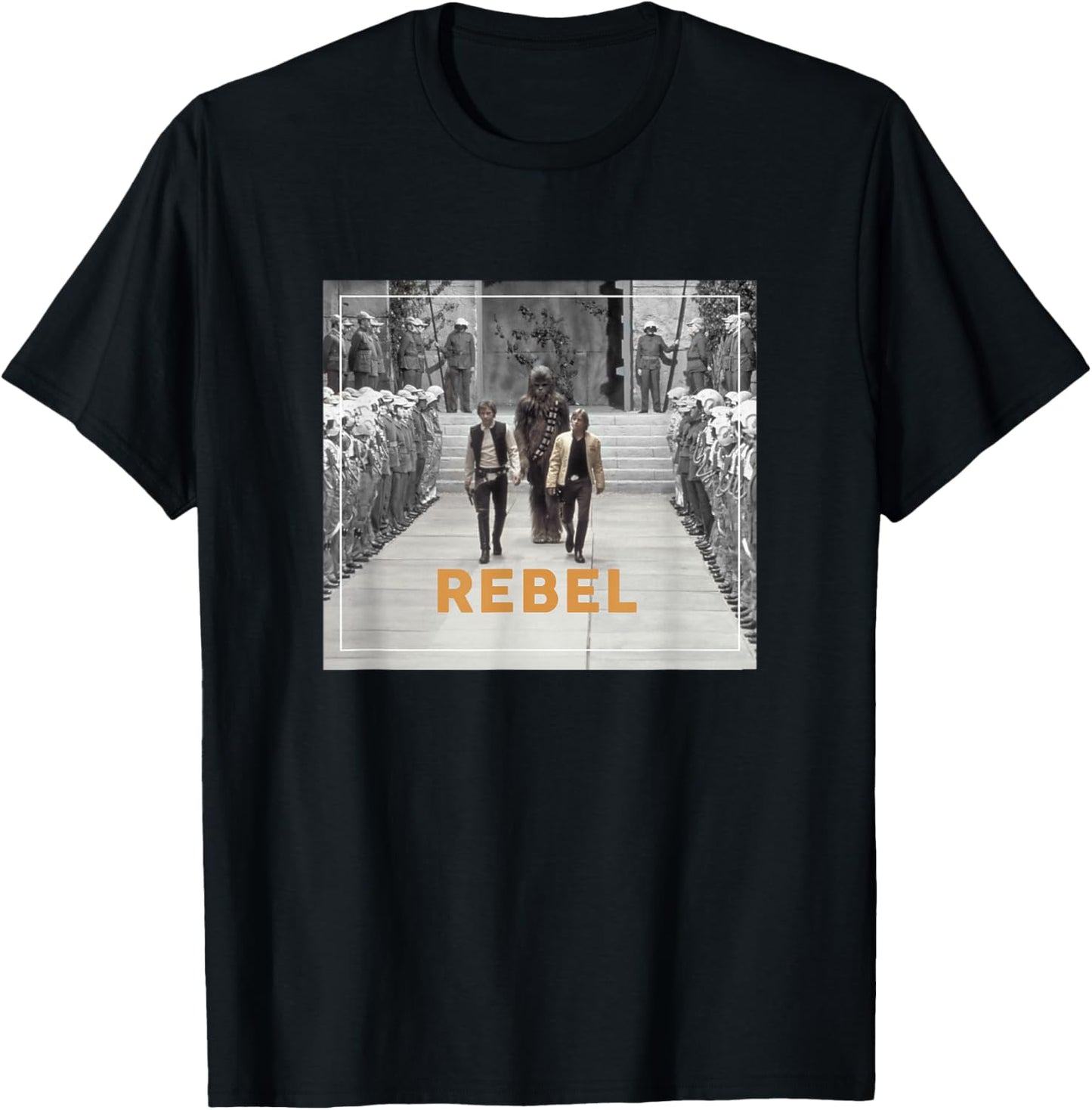 Star Wars Classic A New Hope Rebel Heroes Movie Panel T-Shirt - T-Shirt | Black
