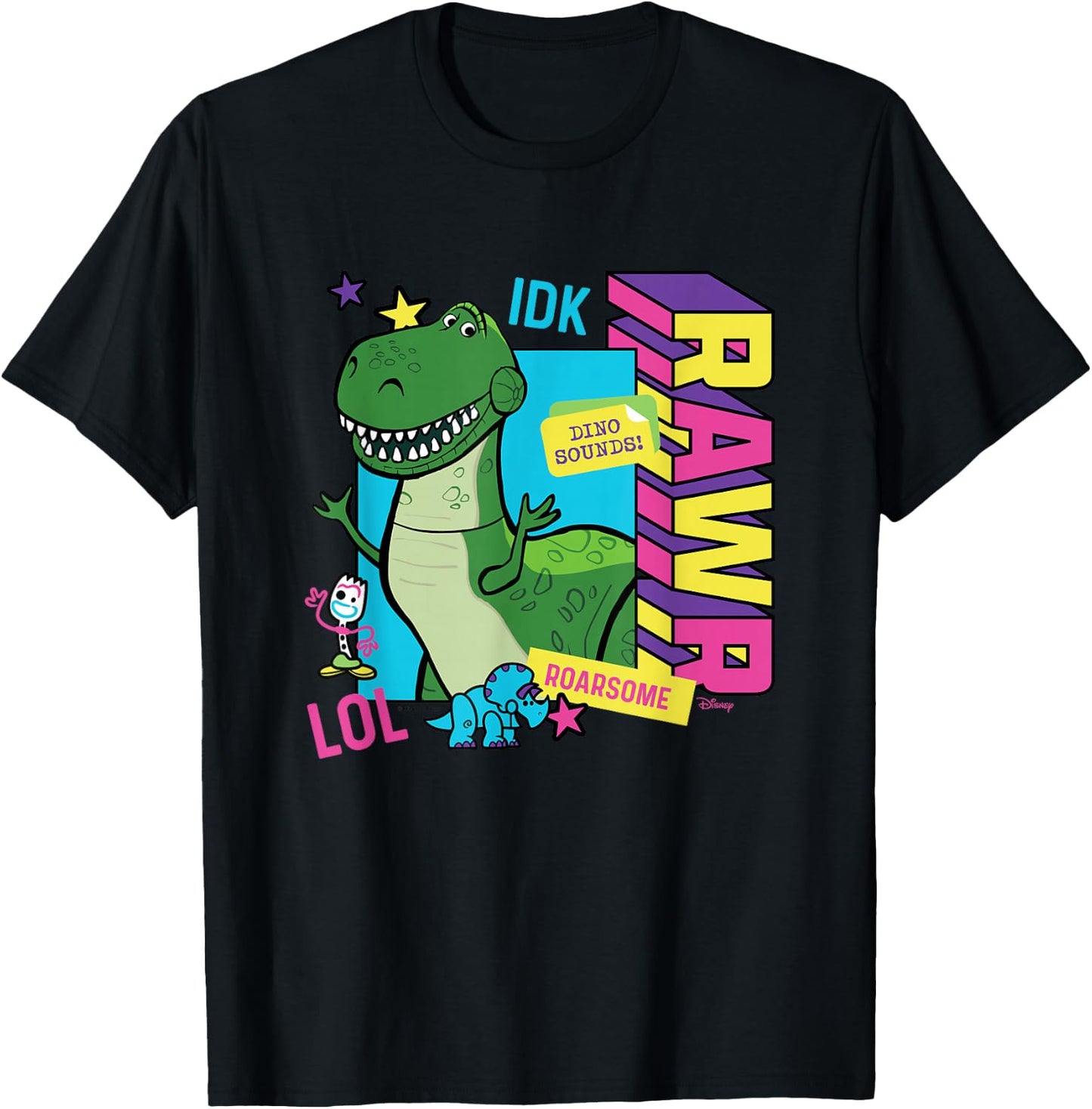 Toy Story - Rex Graphic T-Shirt - T-Shirt | Black