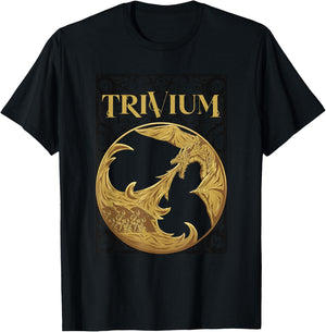 Trivium Gold Dragon T-Shirt - T-Shirt | Black