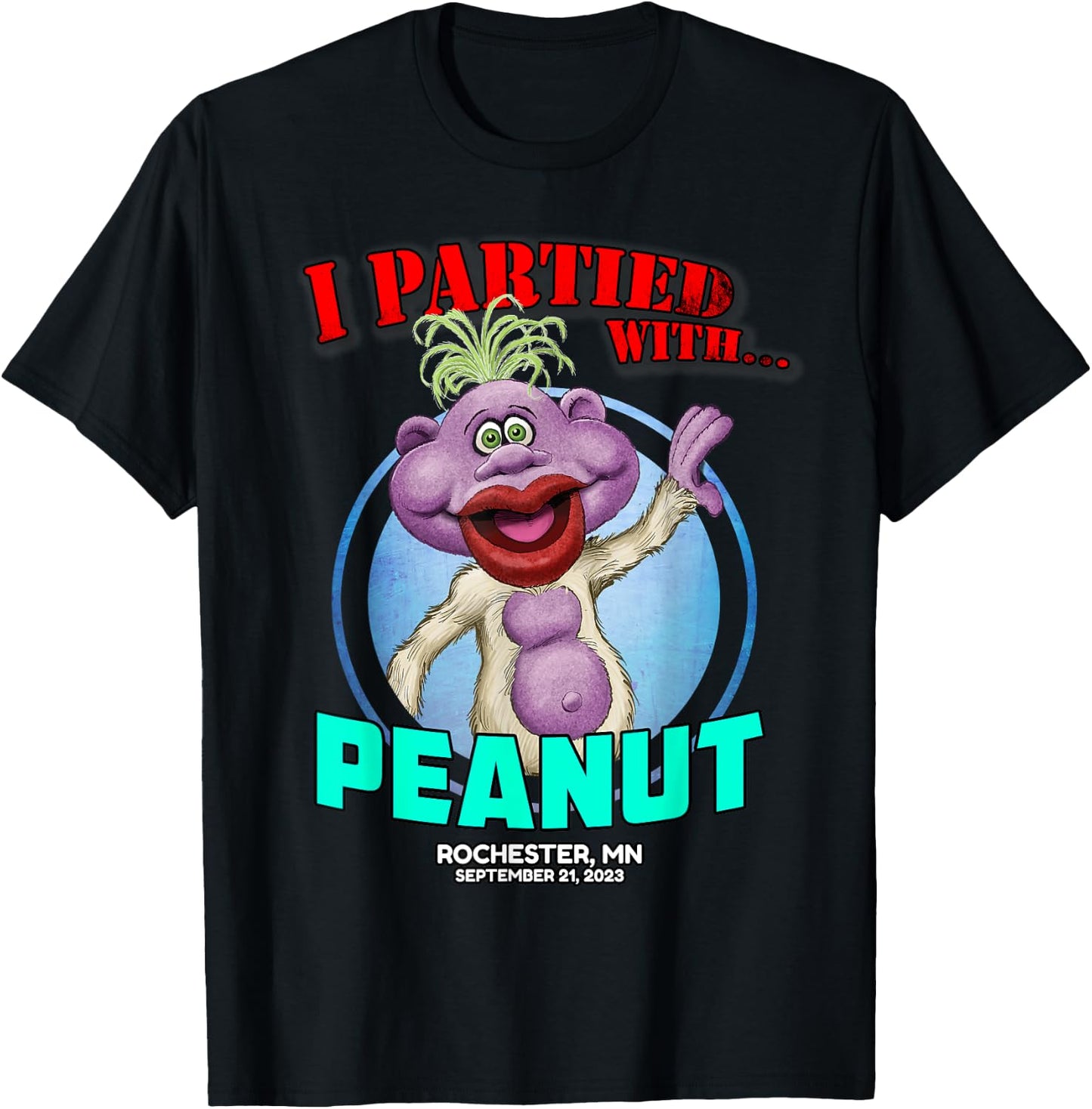 Peanut Rochester, MN (2023) T-Shirt - T-Shirt | Black