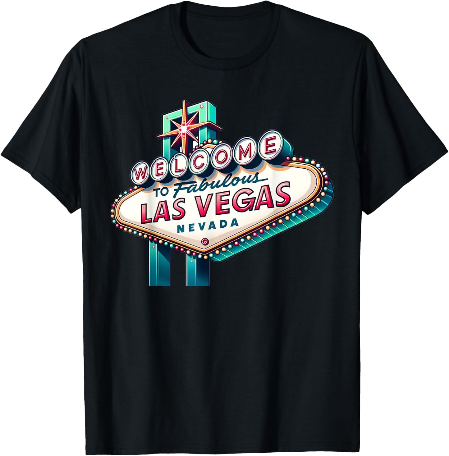 New LAS VEGAS Love Baby for Holidays in Las Vegas Souvenir T-Shirt - T-Shirt | Black