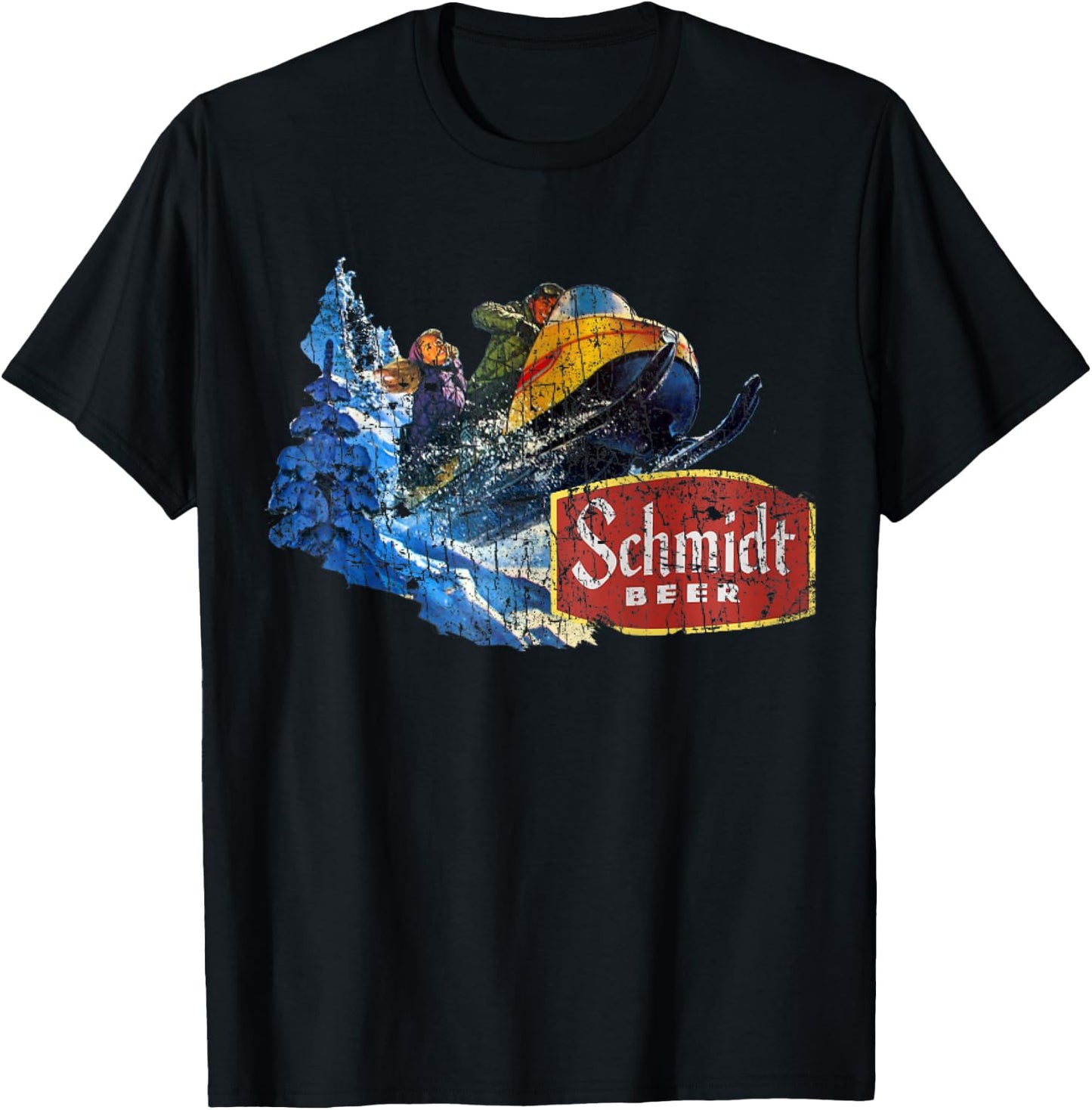 Schmidt Beer Snowmobile T-Shirt - T-Shirt | Black