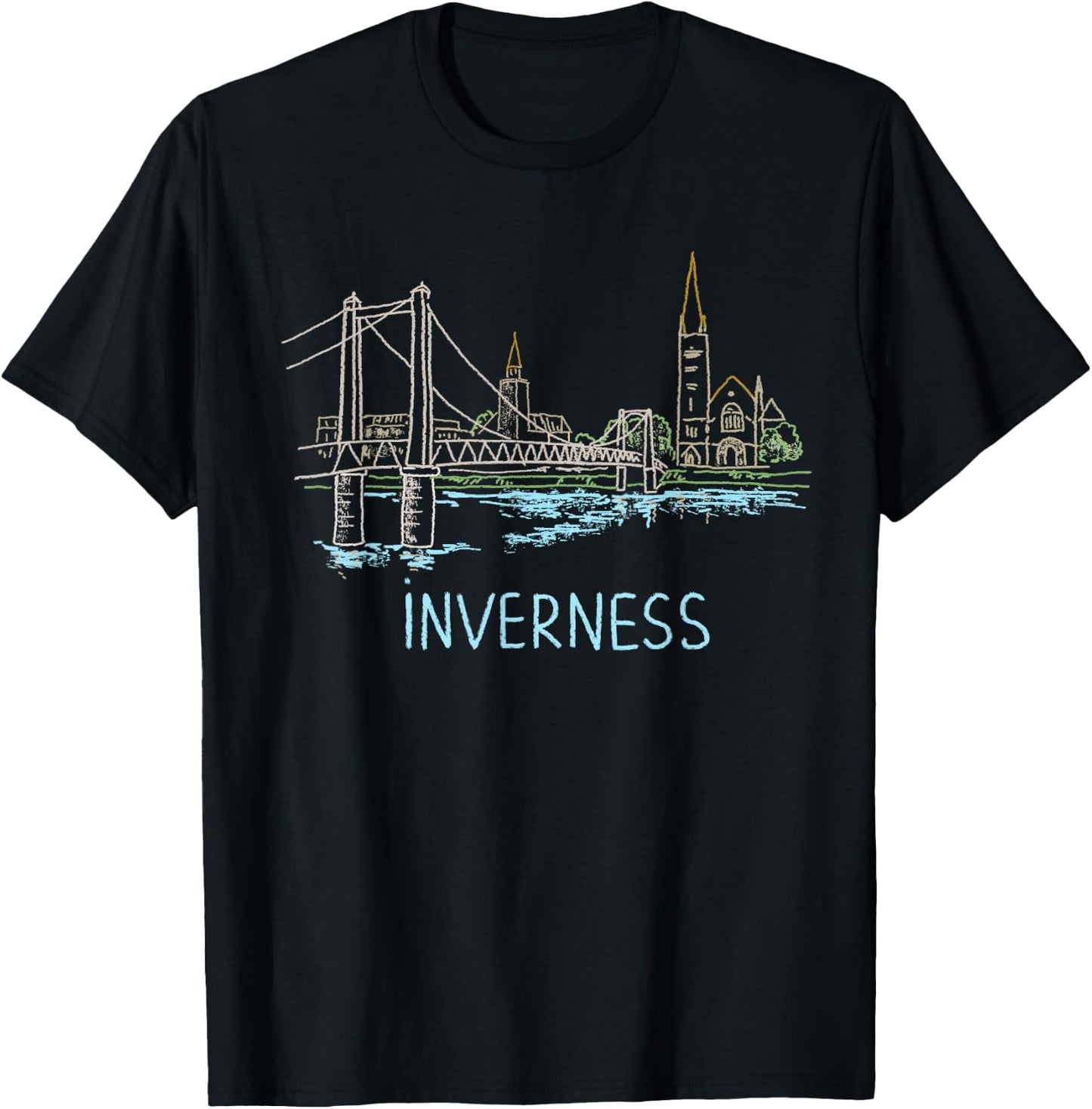 Inverness City Scotland UK souvenir gift women T-Shirt - T-Shirt | Black