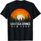 Saratoga Springs New York NY Shirt Retro Vintage 80s Gift T-Shirt - T-Shirt | Black