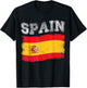 Spanish Flag Tourist Holiday Destination Spain Flag T-Shirt - T-Shirt | Black