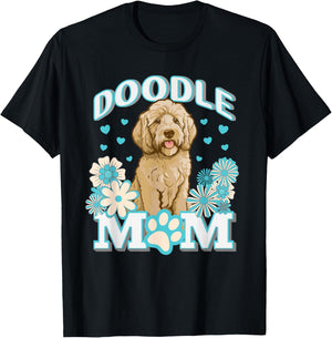 Goldendoodle Doodle Dog Mom Mum Design Women T-Shirt - T-Shirt | Black