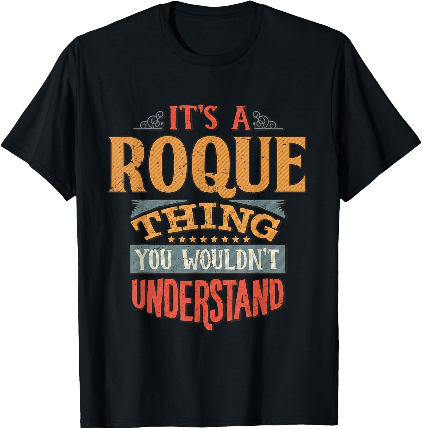 Roque Name T-Shirt - T-Shirt | Black