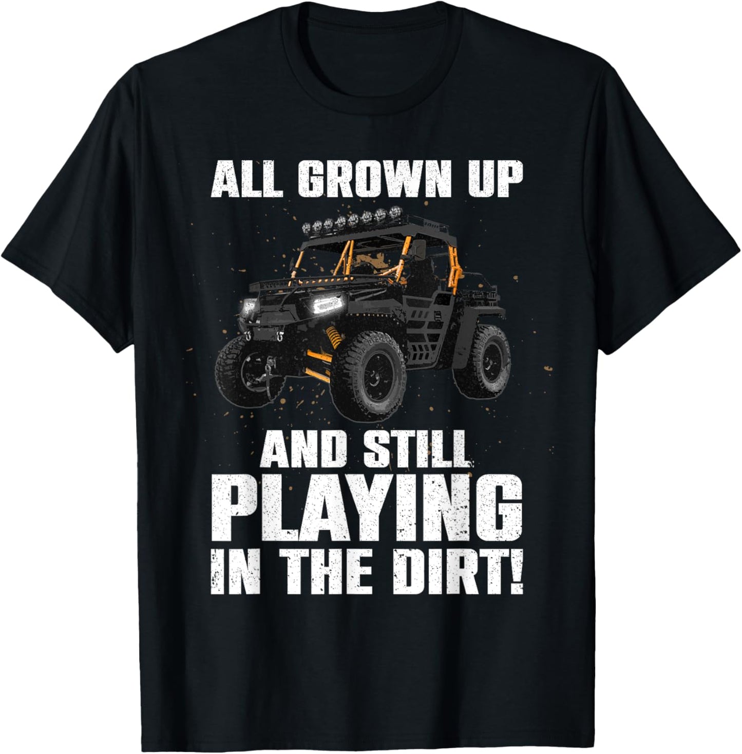 Cute Side-By-Side Art Women Offroad Mudding SxS UTV T-Shirt - T-Shirt | Black