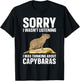 Best Capybara Design Women Kids Pet Rodent Capybara T-Shirt - T-Shirt | Black