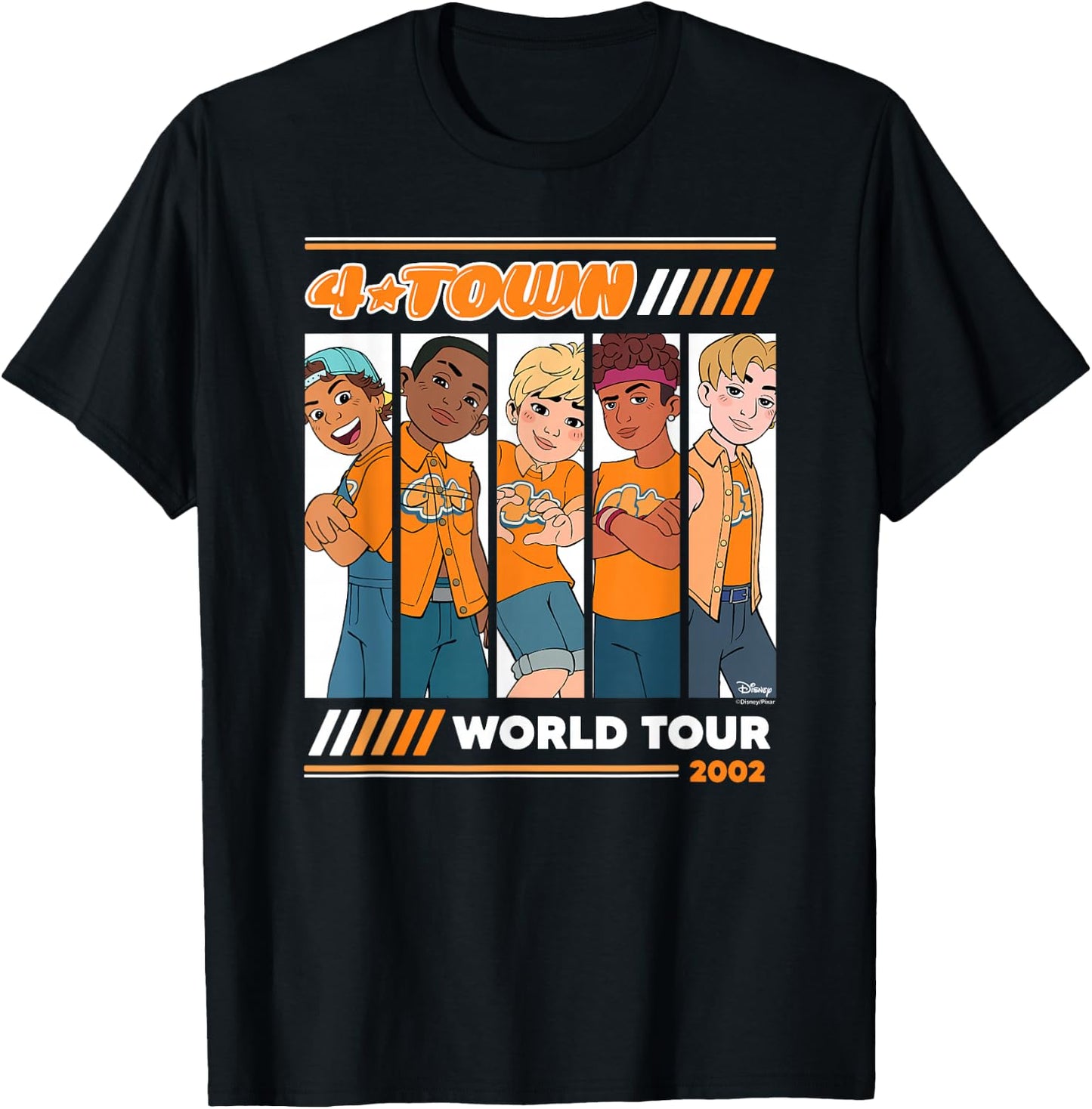 Turning Red - 4 Town 2002 Tour T-Shirt - T-Shirt | Black