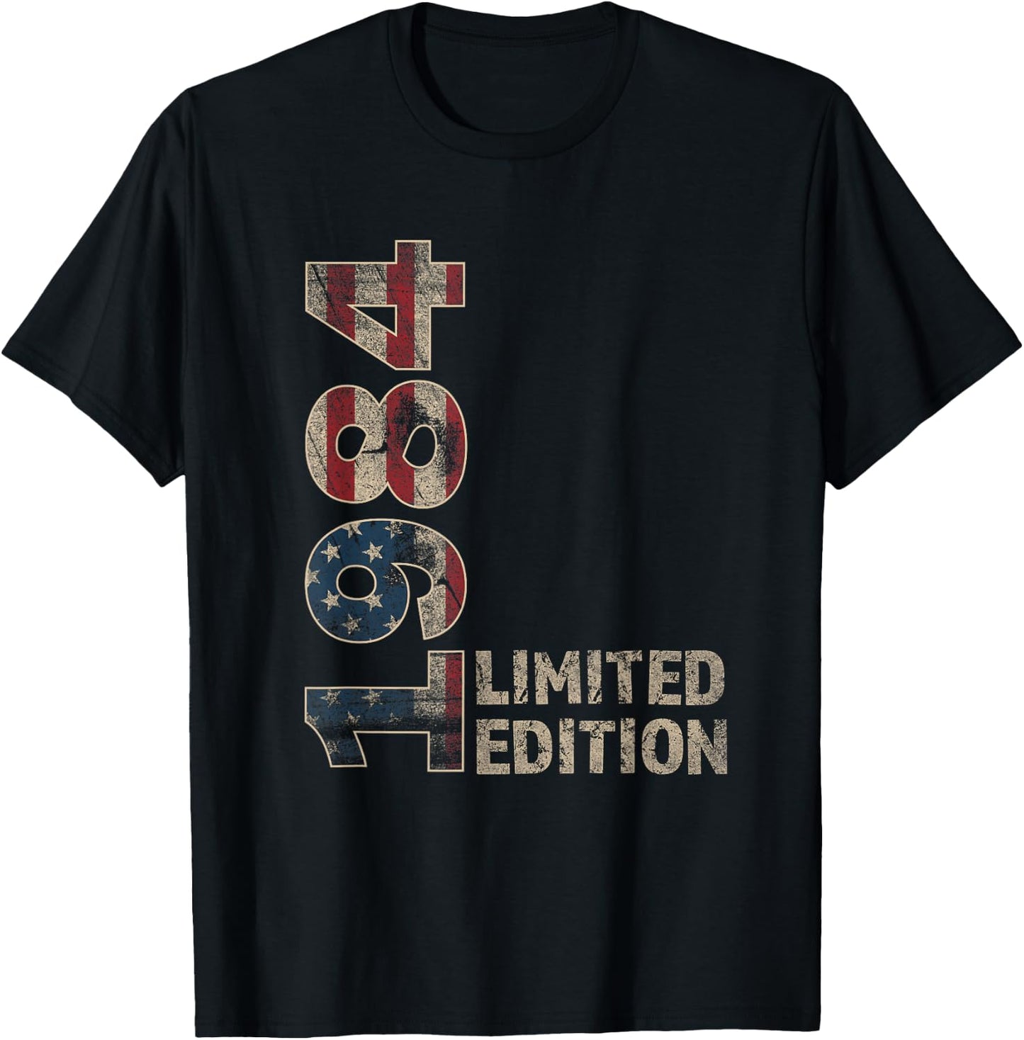 41th Birthday Gift Men Vintage Born 1984 Turning 41 Year Old T-Shirt - T-Shirt | Black
