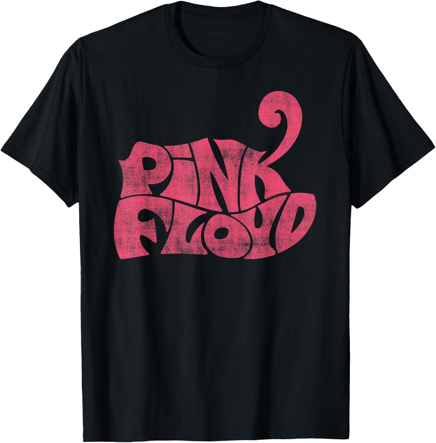 Official Pink Floyd Rock Band Retro Logo Classic Rock Music T-Shirt - T-Shirt | Black