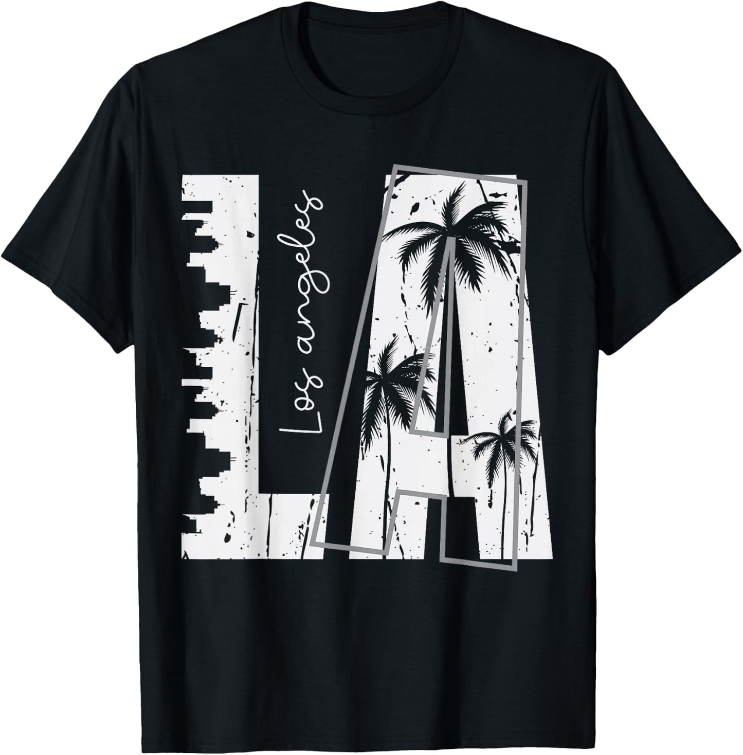 LA Los Angeles T-Shirt - T-Shirt | Black