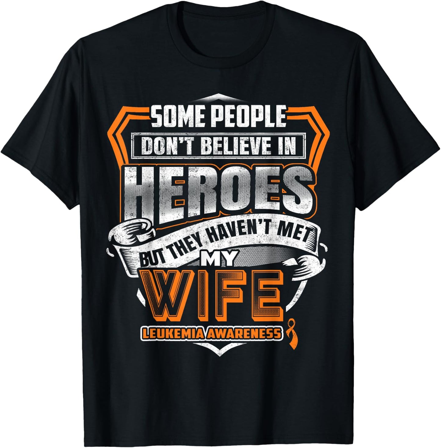 My Wife's Fight is My Fight Leukemia Awareness T-Shirt - T-Shirt | Black