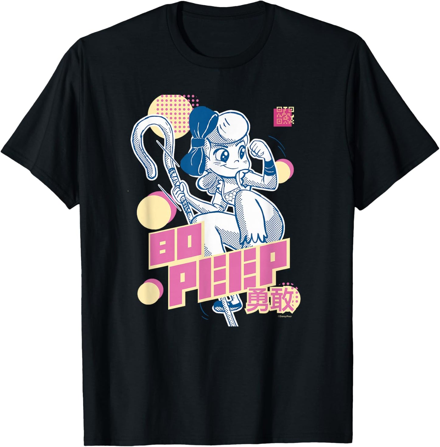 Disney and Pixar’s Toy Story Bo Peep Anime Japanese T-Shirt - T-Shirt | Black