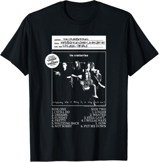 The Cranberries Everybody Else Vinyl - Women's Black Classic Fit Short Sleeve - Size Small T-Shirt - T-Shirt | Black