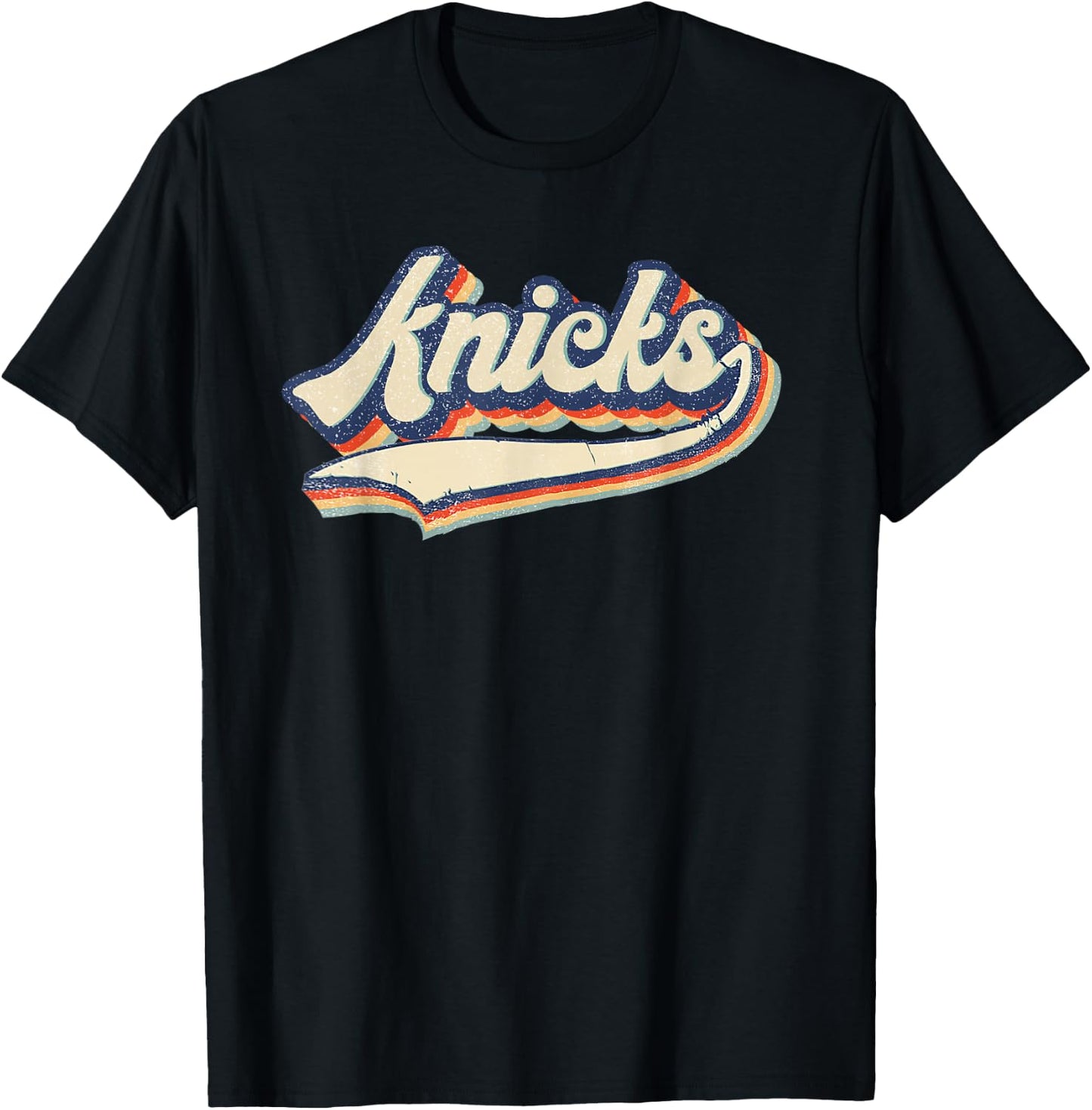 Knicks Name Vintage Retro Gift Men Women Boy Girl T-Shirt - T-Shirt | Black