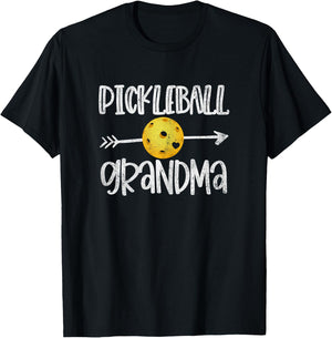 Funny Pickleball Grandma Pickleball Player Gift T-Shirt - T-Shirt | Black