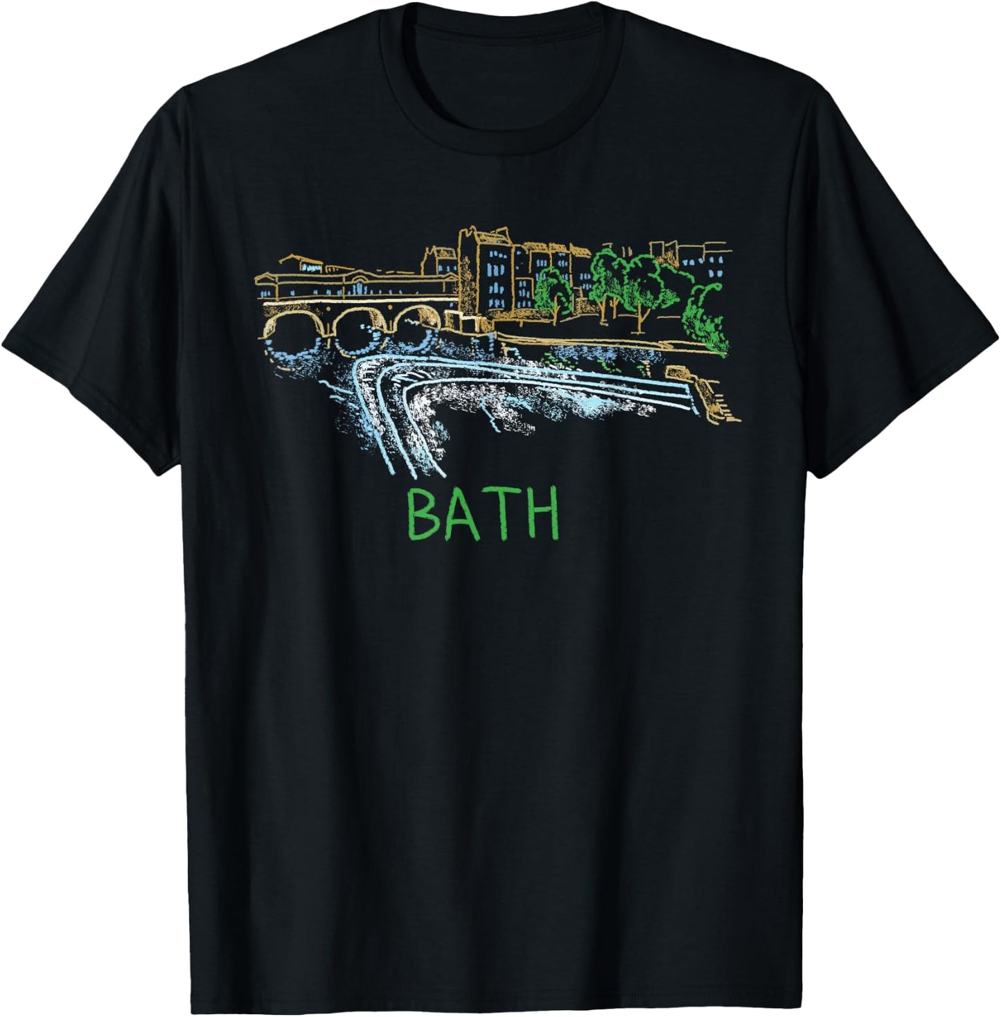 Bath City England UK souvenir gift women T-Shirt - T-Shirt | Black